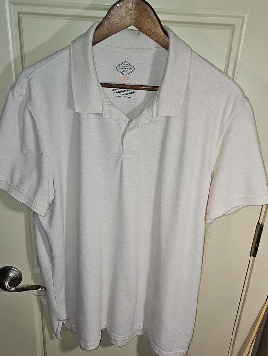 St. John's Bay Other - ST John's Bay Men's Cream Short-Sleeve Polo Size XL
